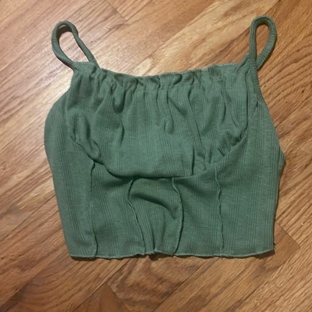 Green tank top